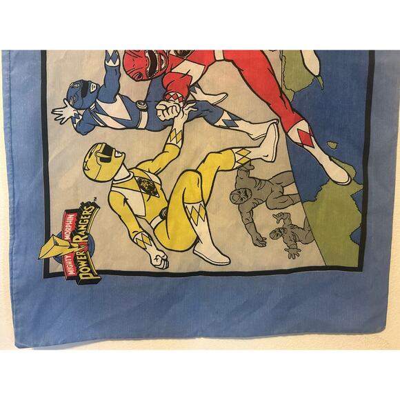 Vintage 1994 Mighty Morphin Power Rangers Pillow Case - Picture 3 of 10